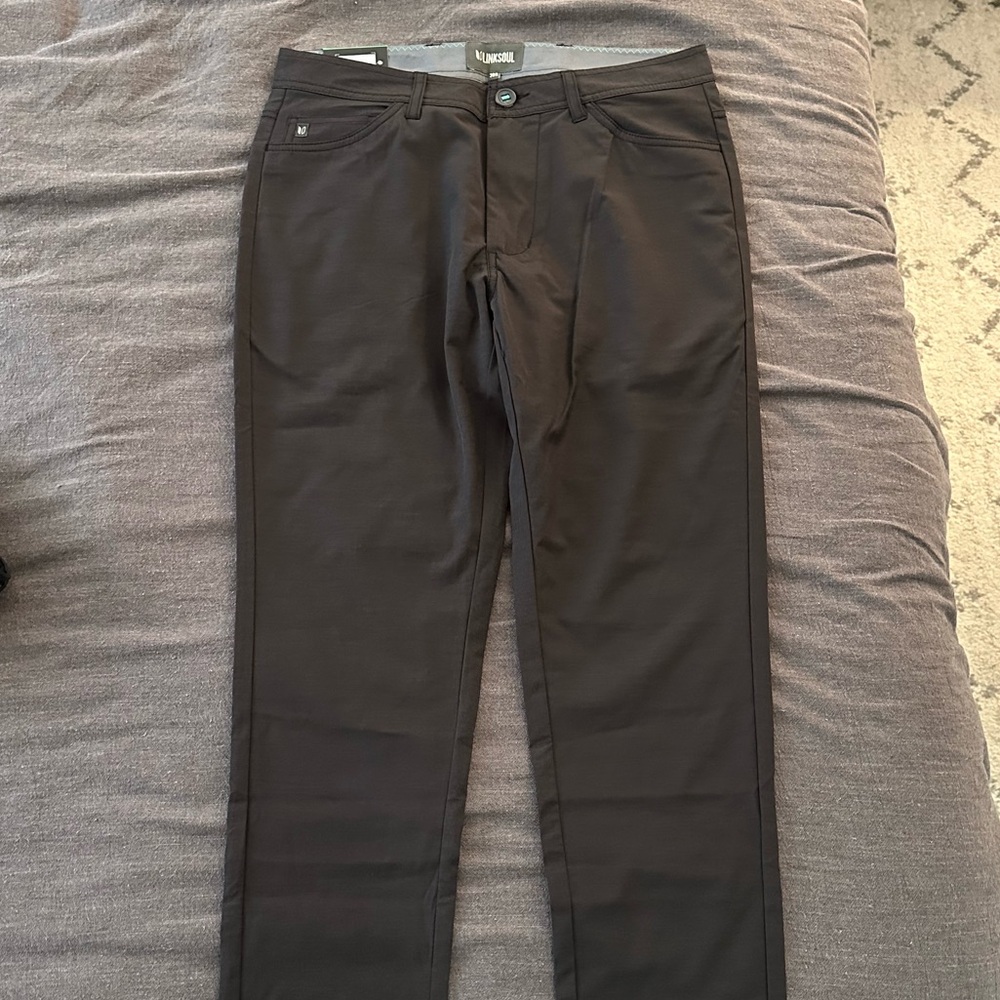 Linksoul Men's Black Golf pants